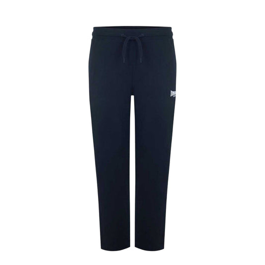 Black - Front - Lonsdale Mens Cotton Lightweight Joggers