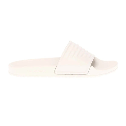 White - Side - Armani Mens Eagle Logo Sliders