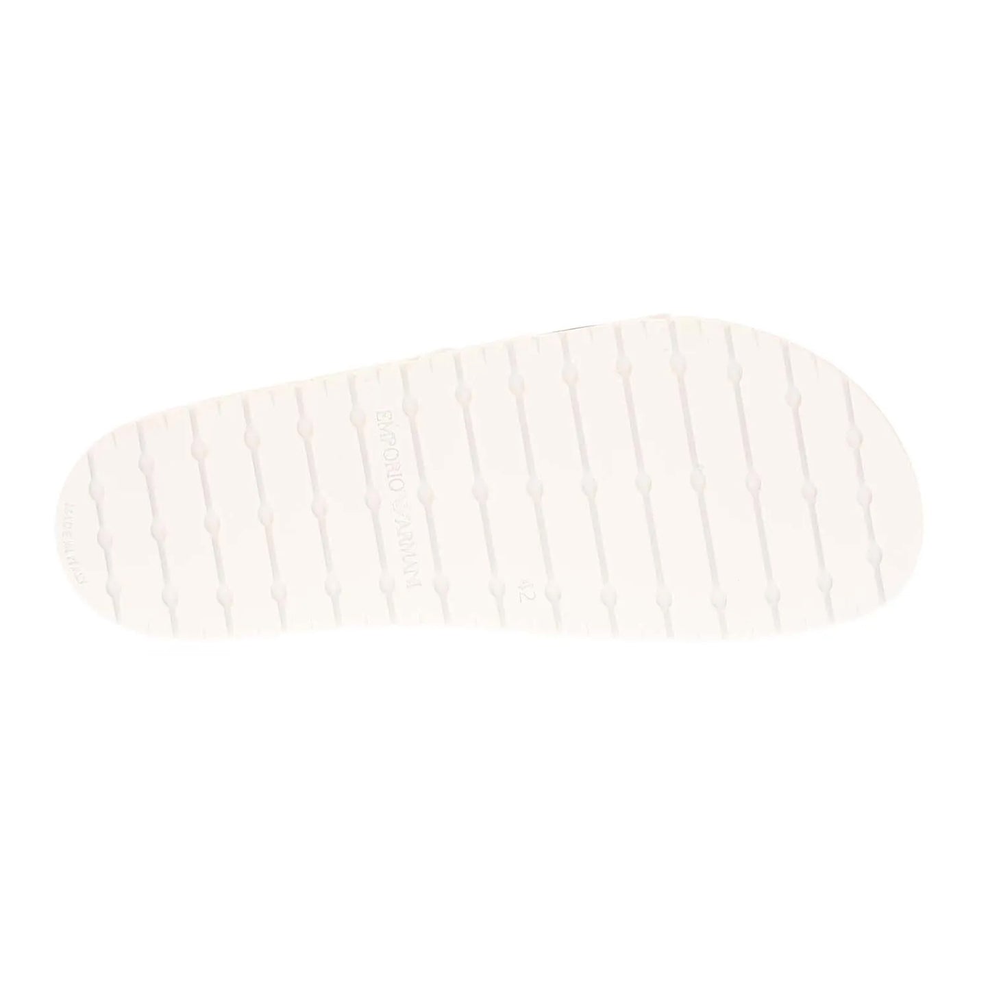 White - Lifestyle - Armani Mens Eagle Logo Sliders