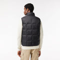 Black - Back - Lacoste Mens Logo Puffer Gilet