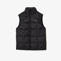 Black - Lifestyle - Lacoste Mens Logo Puffer Gilet