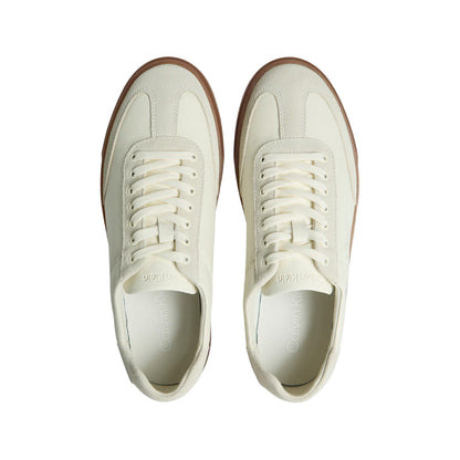 Marshmallow - Lifestyle - Calvin Klein Womens-Ladies Jeans Leather Flat Trainers