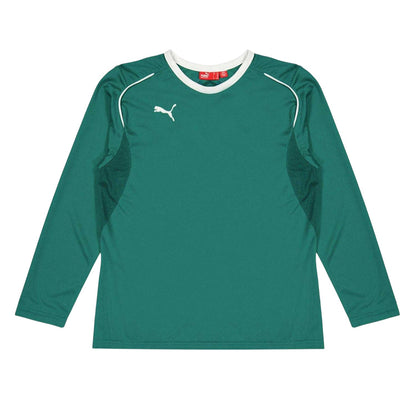 Green - Front - Puma Childrens-Kids Performance Long-Sleeved Goalkeeper Jersey