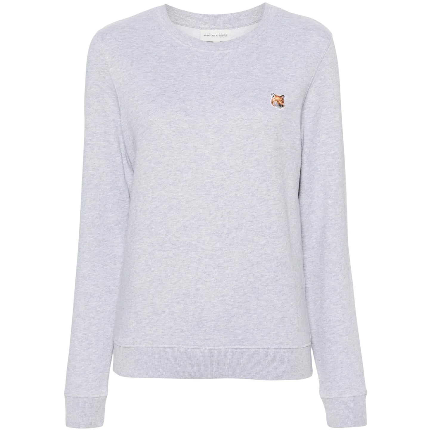 Grey - Front - Maison Kitsuné Womens-Ladies Logo Cotton Sweatshirt