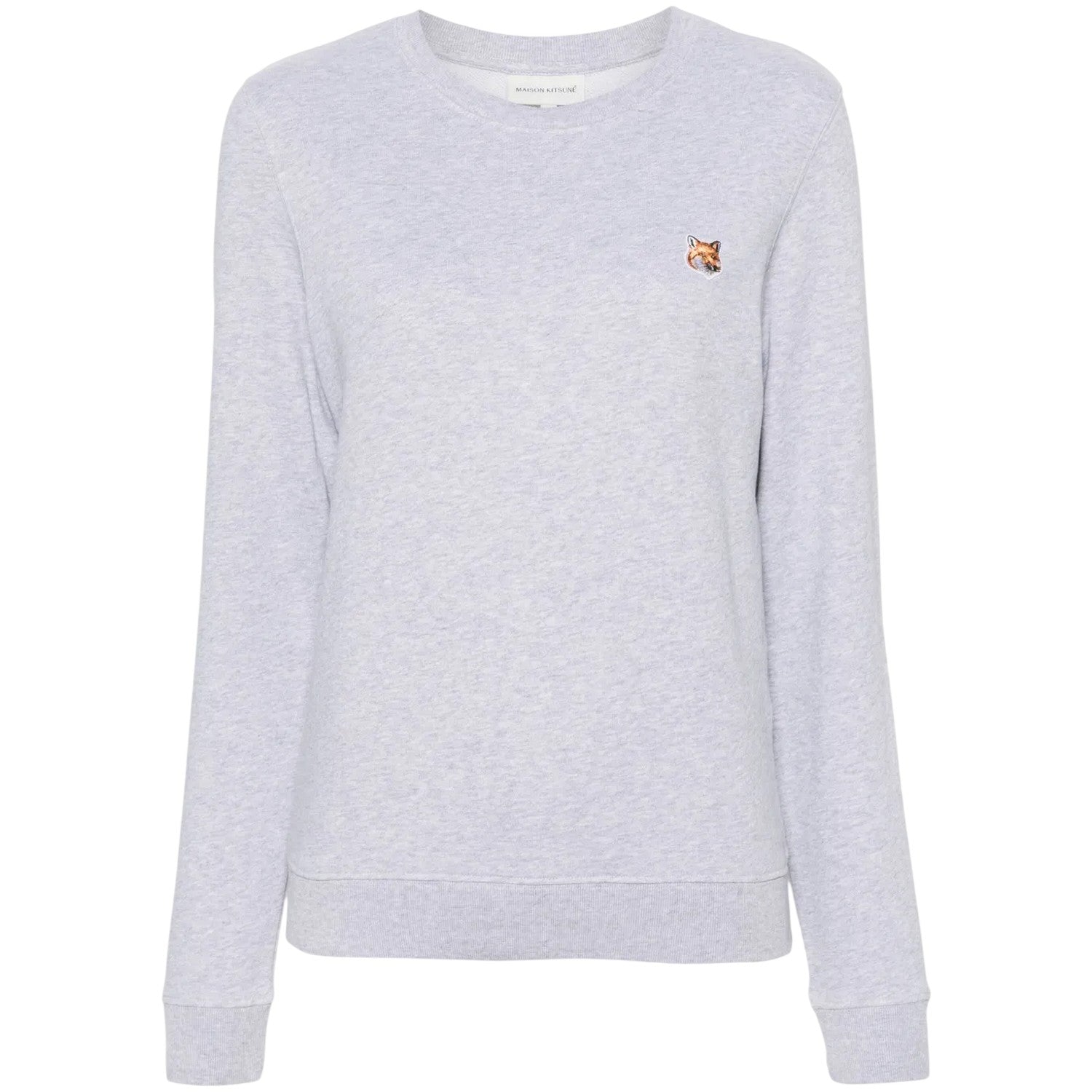 Grey - Front - Maison Kitsuné Womens-Ladies Logo Cotton Sweatshirt