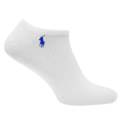 White - Lifestyle - Ralph Lauren Mens Polyester Trainer Socks (Pack of 6)