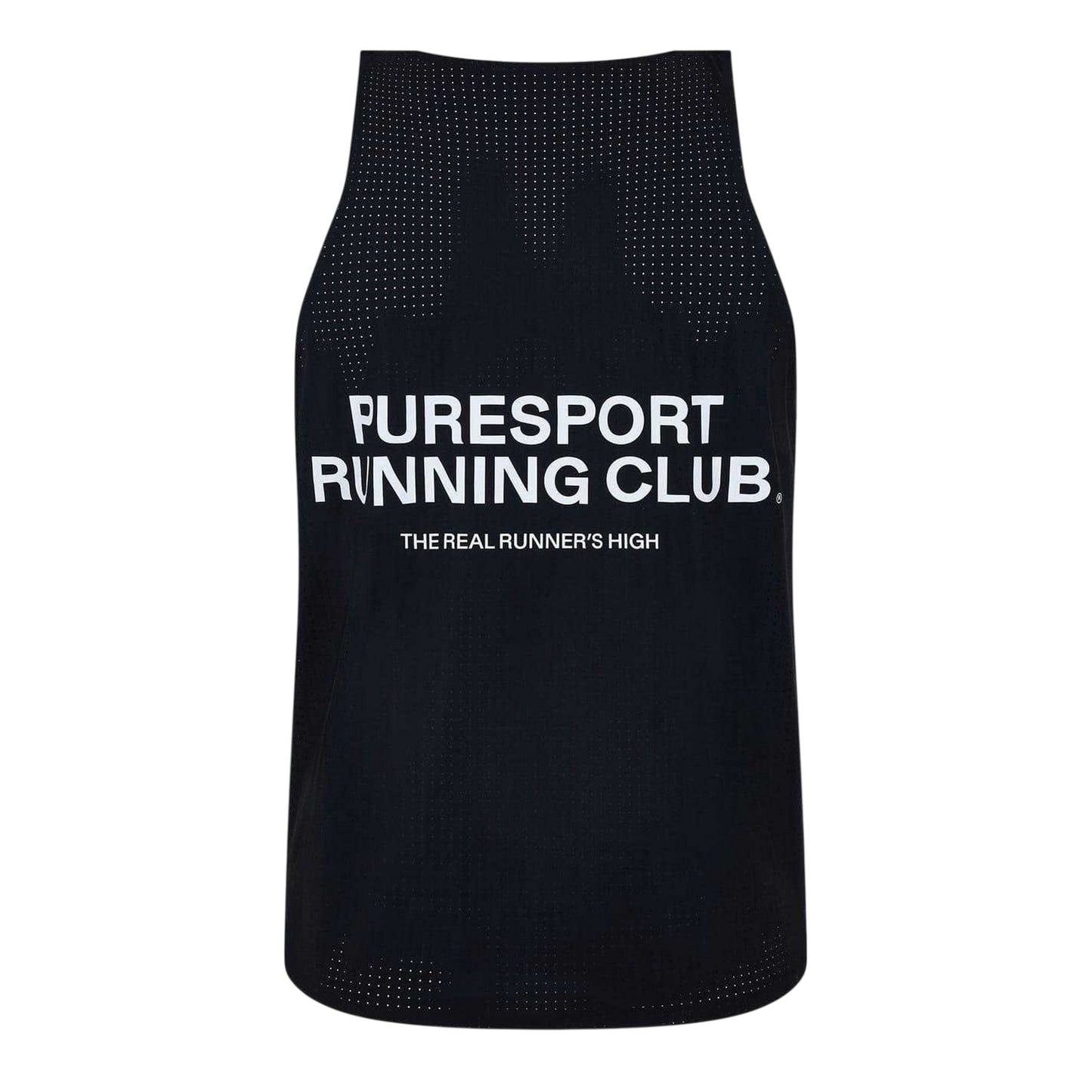 Black - Back - Puresport Mens Performance Tank Top