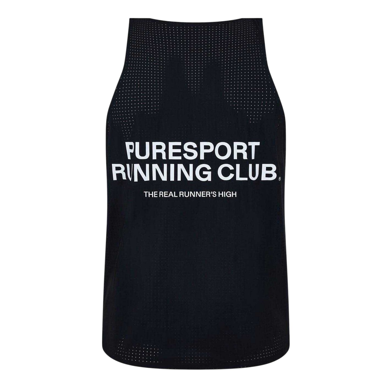 Black - Back - Puresport Mens Performance Tank Top