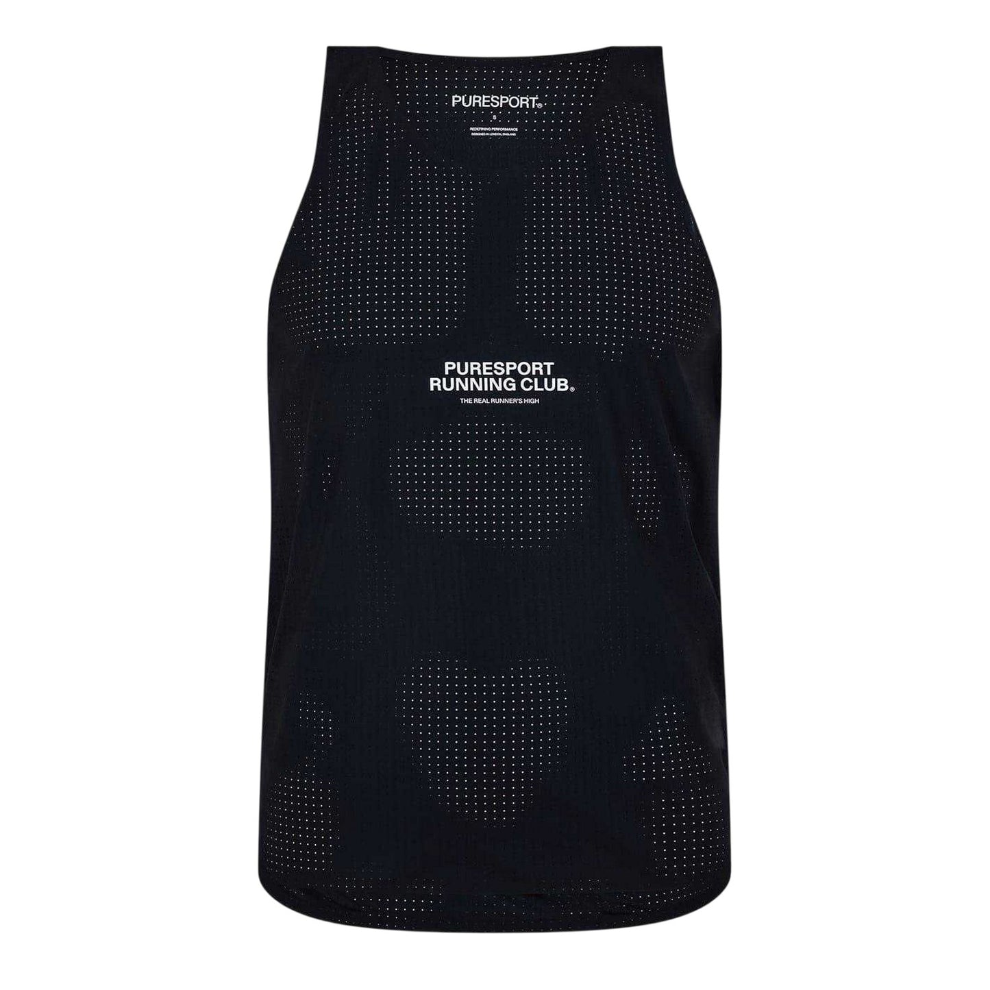 Black - Front - Puresport Mens Performance Tank Top