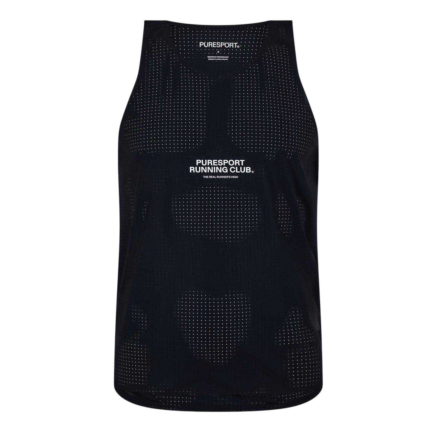 Black - Front - Puresport Mens Performance Tank Top