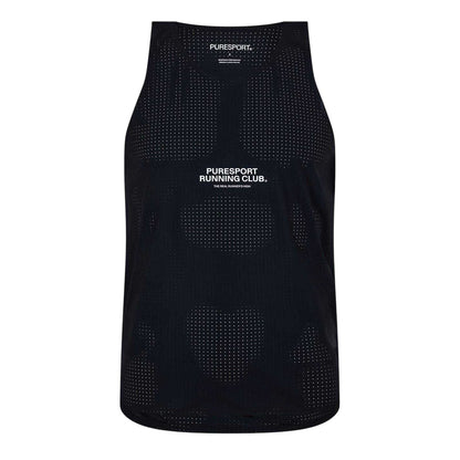 Black - Front - Puresport Mens Performance Tank Top