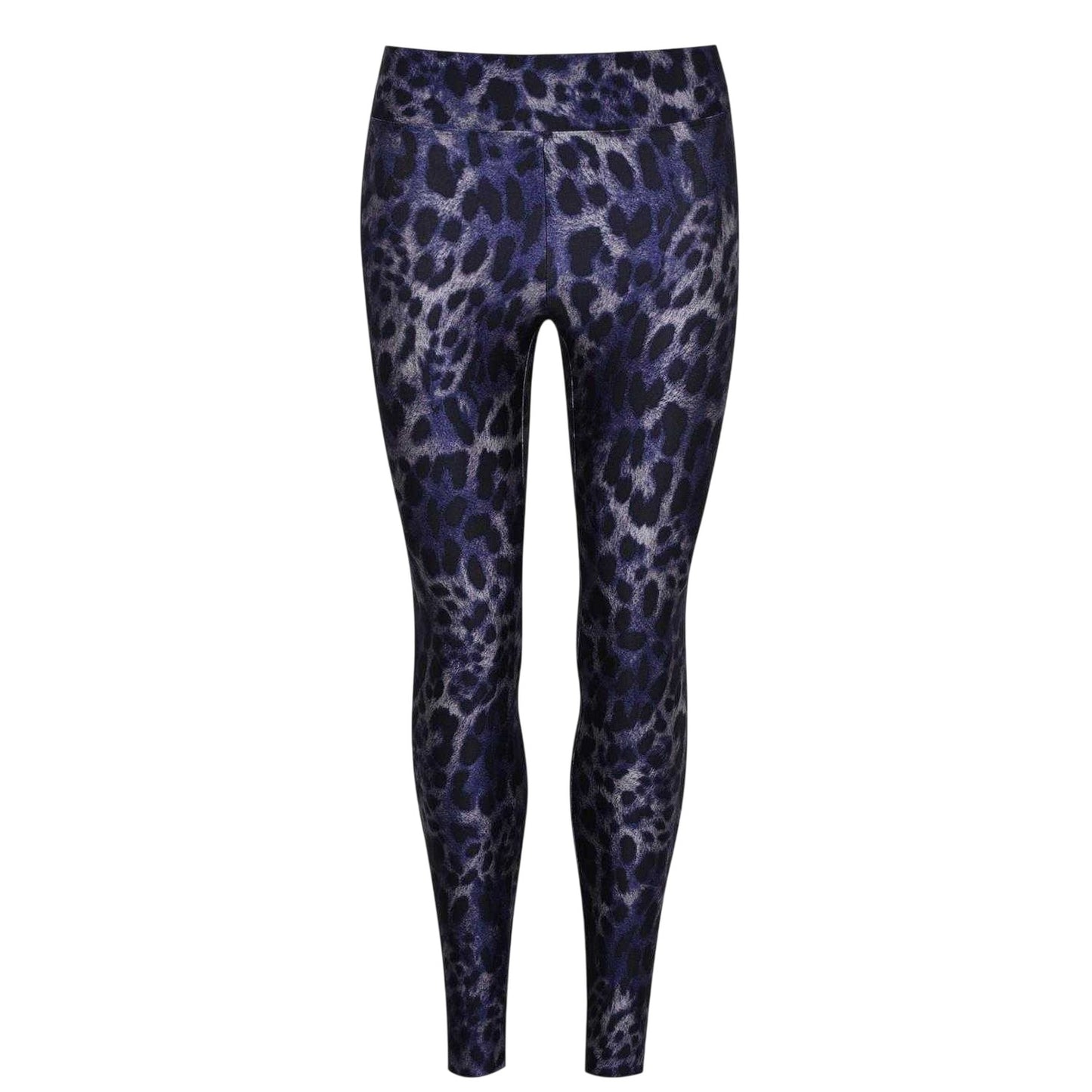 Dark Blue - Front - Koral Womens-Ladies Polyamide Cheetah Print High Rise Leggings