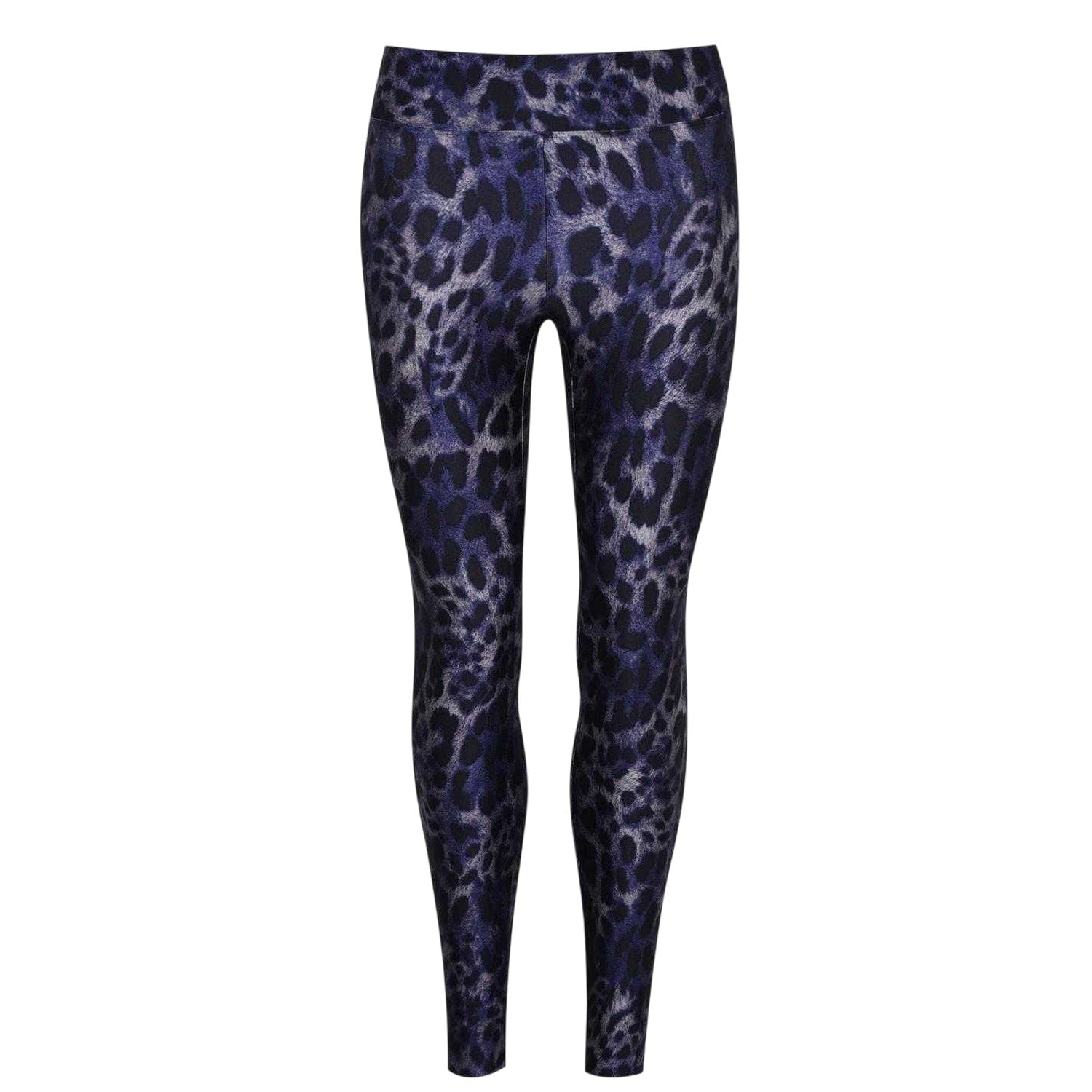 Dark Blue - Front - Koral Womens-Ladies Polyamide Cheetah Print High Rise Leggings