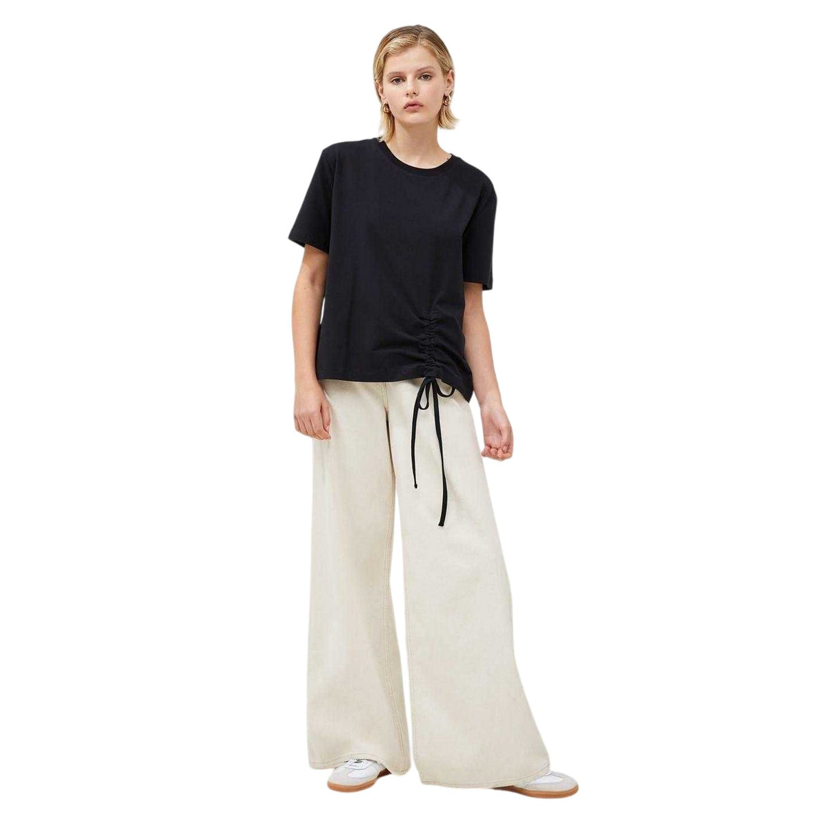 Blackout - Side - French Connection Womens-Ladies Ruched T-Shirt