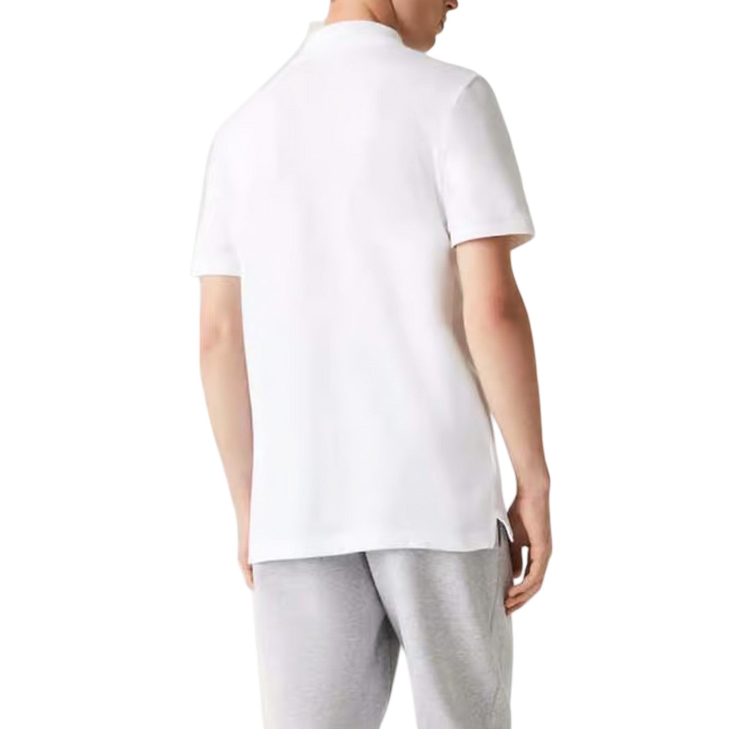 White - Back - Lacoste Mens L.12.12 Tall Polo Shirt