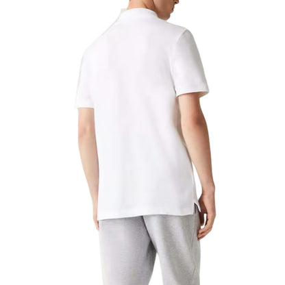 White - Back - Lacoste Mens L.12.12 Tall Polo Shirt