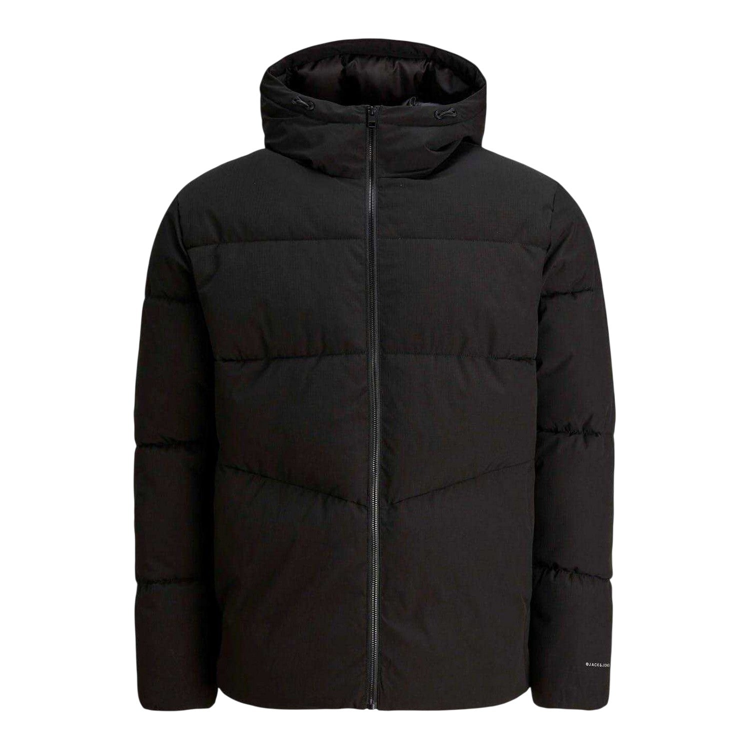 Black - Front - Jack And Jones Mens Puffer Jacket