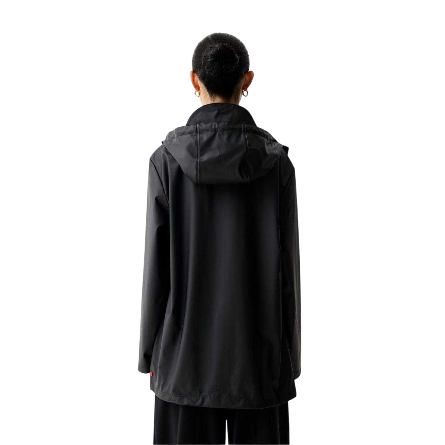 Black - Back - Rains Unisex Adult Jo Raincoat