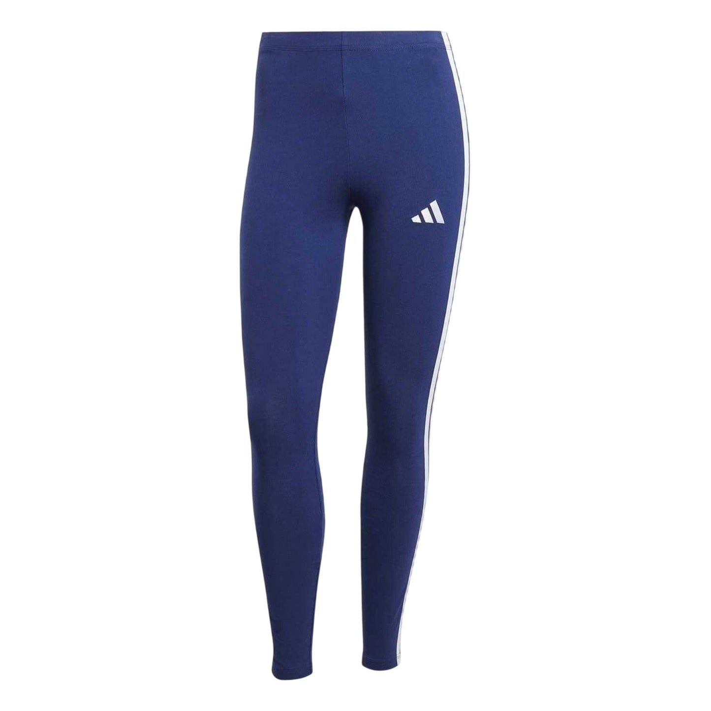 Legend Ink - Front - Adidas Womens-Ladies 3 Stripes Workout Leggings