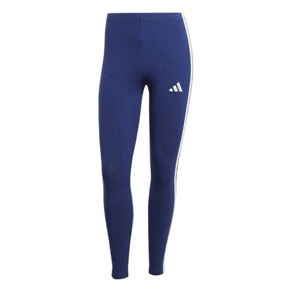 Legend Ink - Front - Adidas Womens-Ladies 3 Stripes Workout Leggings