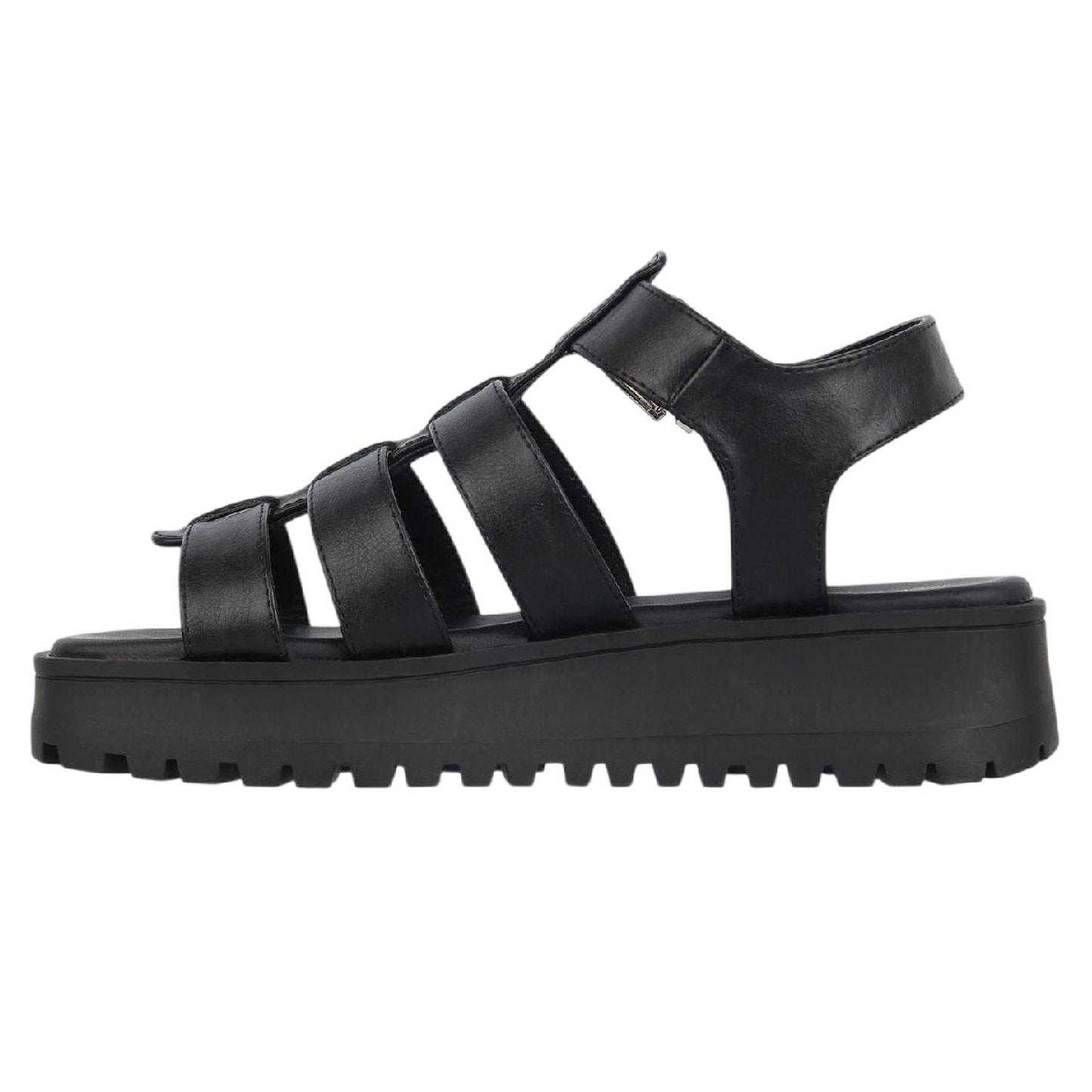 Black - Back - Jack Wills Womens-Ladies Gladiator Platform Sandals