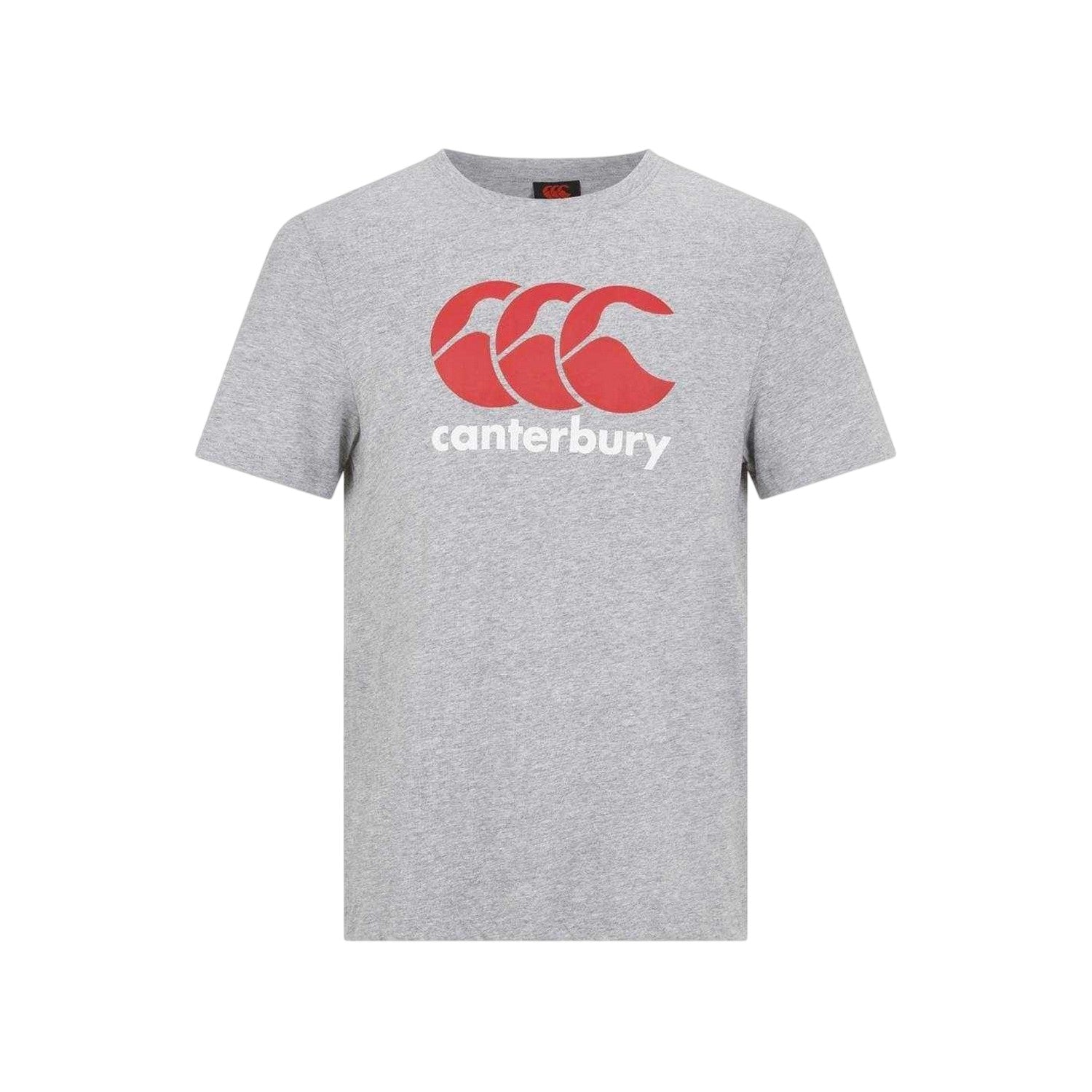 Grey - Front - Canterbury Mens Large Logo T-Shirt
