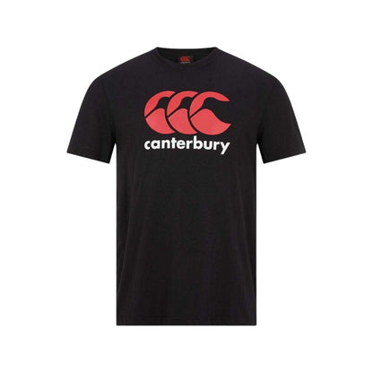 Black-Red-White - Front - Canterbury Mens Large Logo T-Shirt