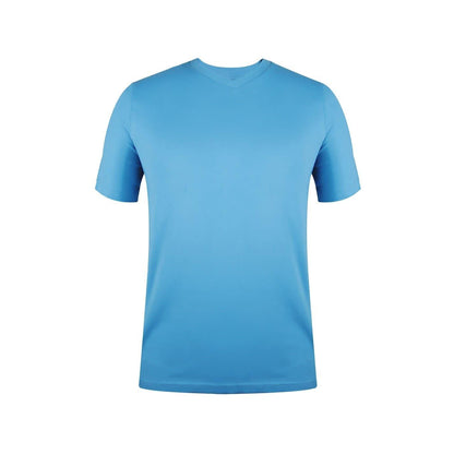 White-Aqua-Grey Marl - Pack Shot - Donnay Mens Cotton Blend T-Shirt (Pack of 3)