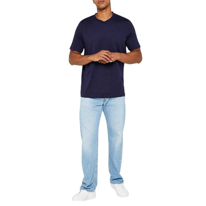 White-Black-Navy - Lifestyle - Donnay Mens Cotton Blend T-Shirt (Pack of 3)