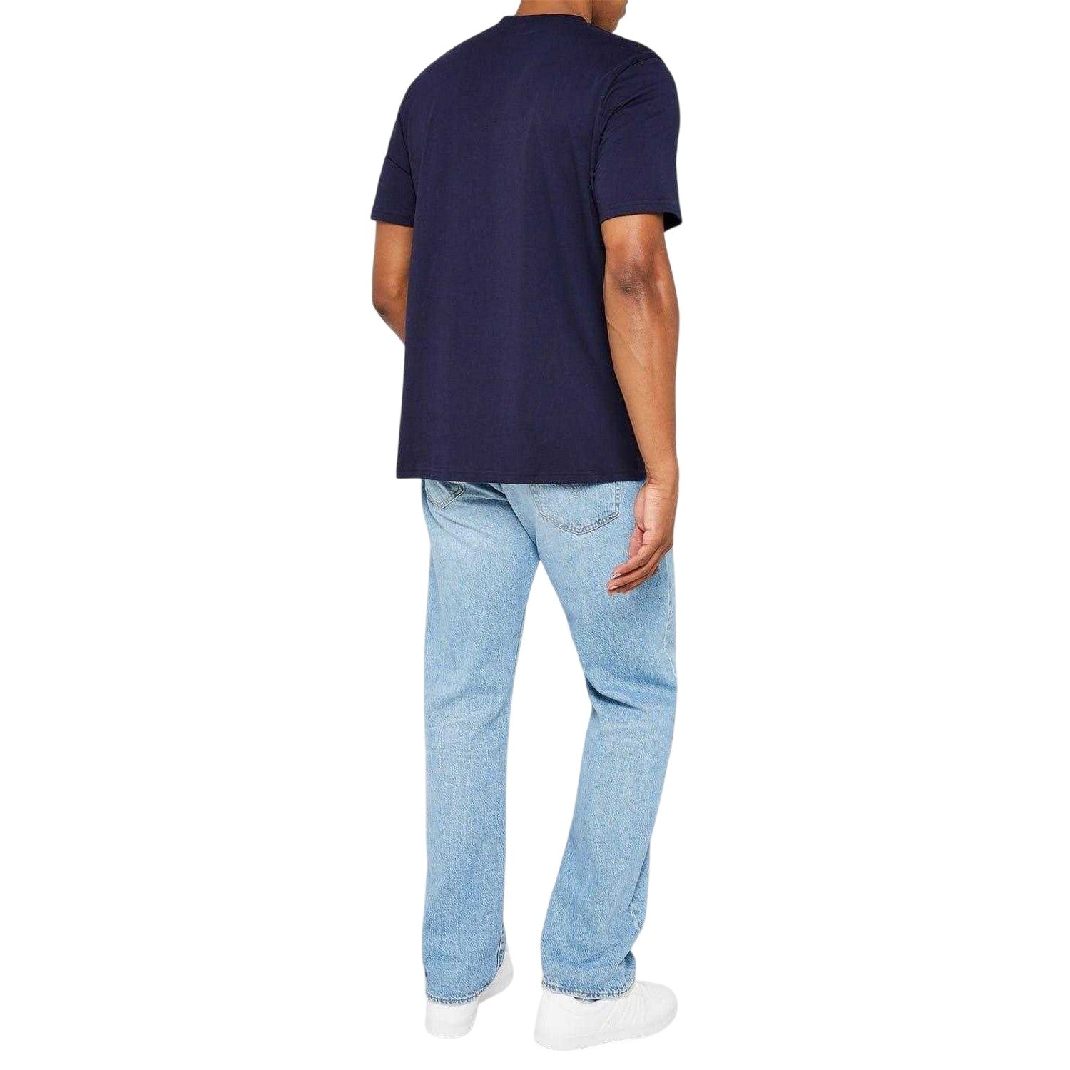 White-Black-Navy - Pack Shot - Donnay Mens Cotton Blend T-Shirt (Pack of 3)