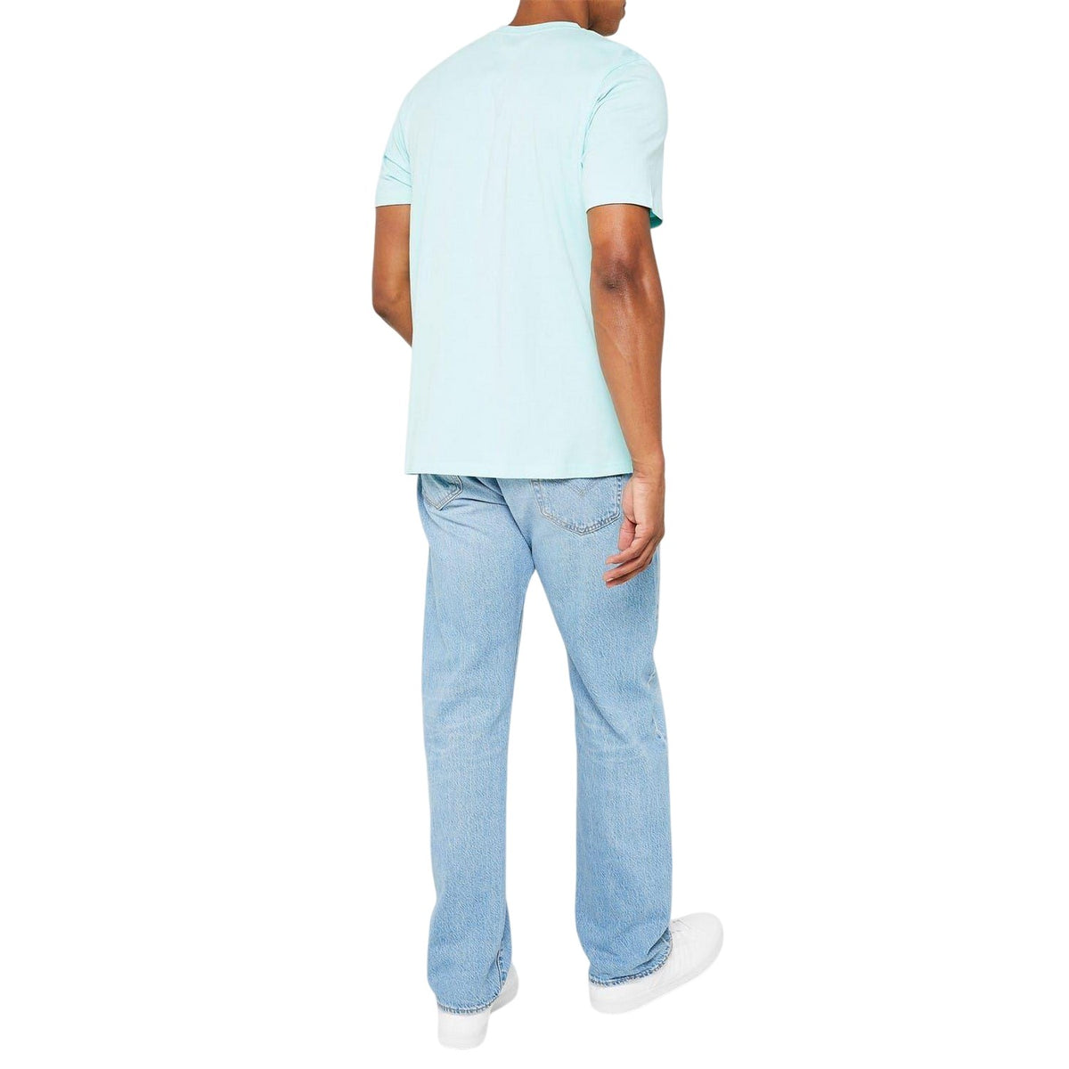 Light Blue-Blue-Dark Blue - Pack Shot - Donnay Mens Cotton Blend T-Shirt (Pack of 3)