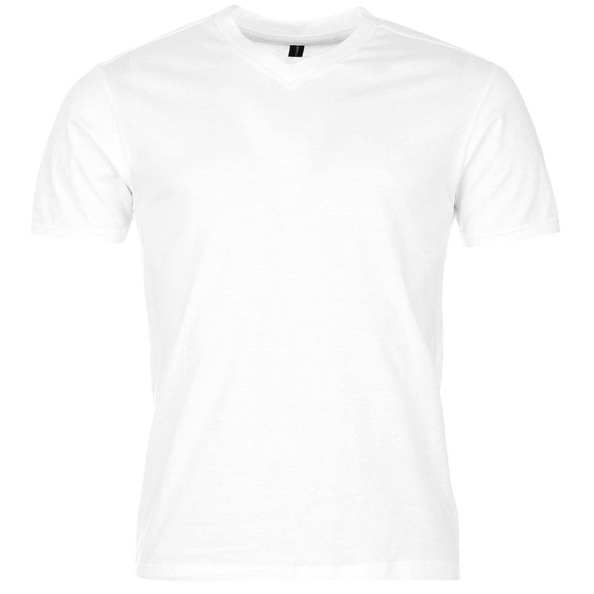 White - Back - Donnay Mens Cotton Blend T-Shirt (Pack of 3)