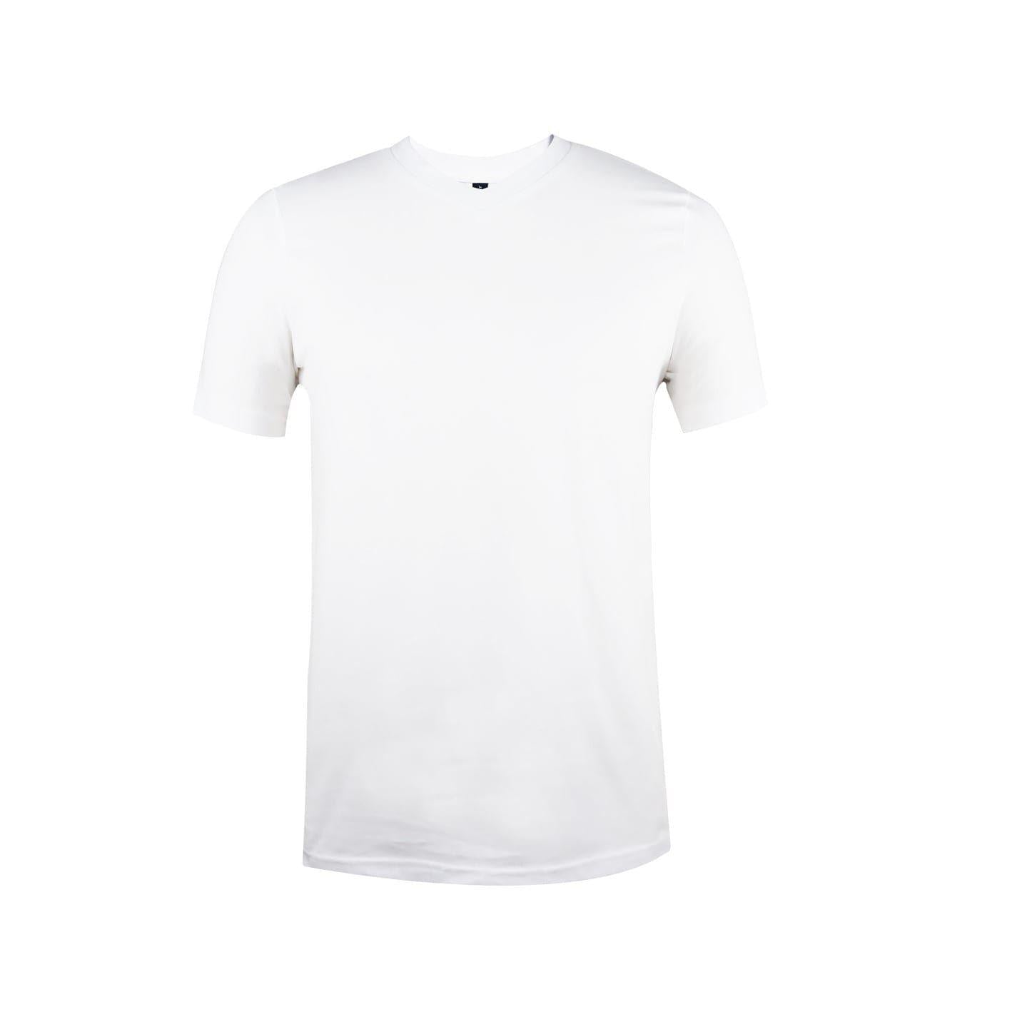White-Aqua-Grey Marl - Back - Donnay Mens Cotton Blend T-Shirt (Pack of 3)