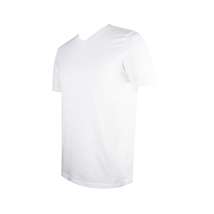 White-Aqua-Grey Marl - Lifestyle - Donnay Mens Cotton Blend T-Shirt (Pack of 3)