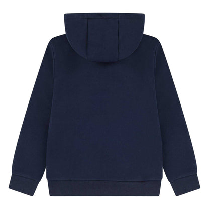 Marine Blue - Back - Lacoste Childrens-Kids Full Zip Hoodie