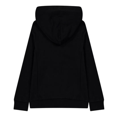 Black - Back - Calvin Klein Childrens-Kids Jeans Hooded Sweatshirt