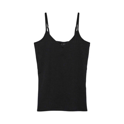 Black - Front - Vero Moda Womens-Ladies Cotton Blend Vest Top