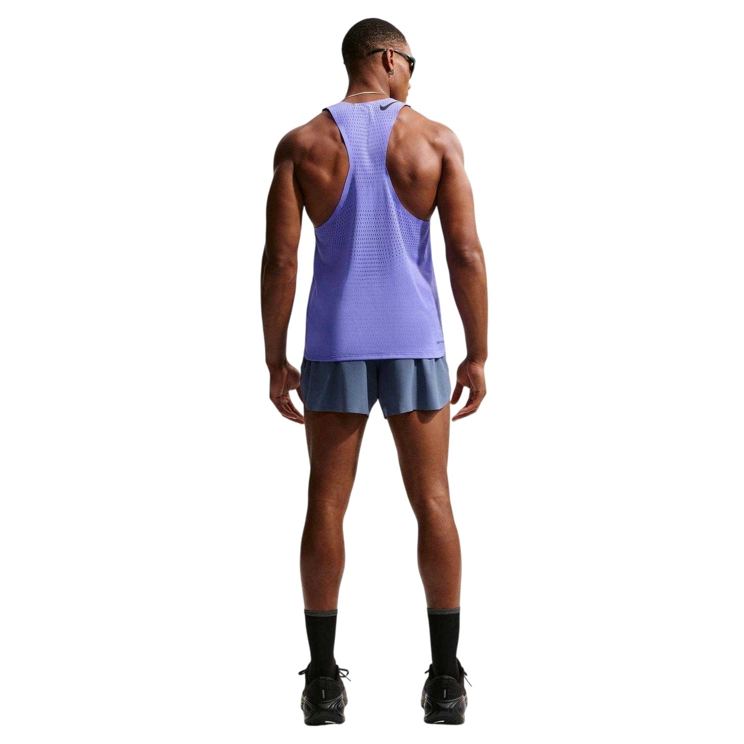 Sapphire - Back - Nike Mens Aero Swift Dri-FIT Vest Top