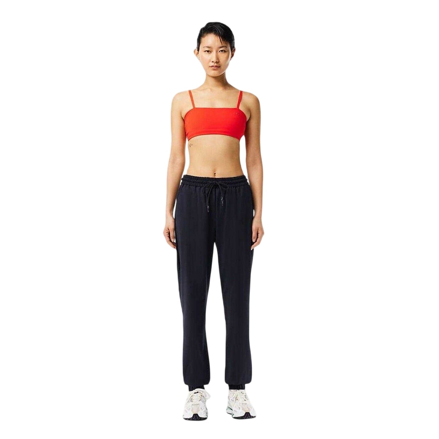 Abyss Blue - Front - Lacoste Womens-Ladies Fleece Joggers