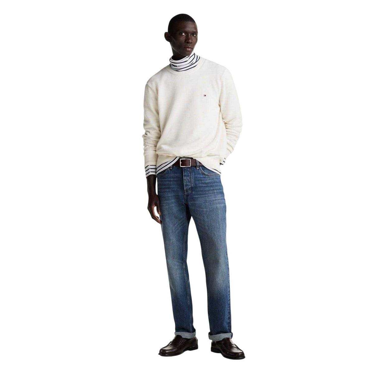 Ivory - Side - Tommy Hilfiger Mens Jumper