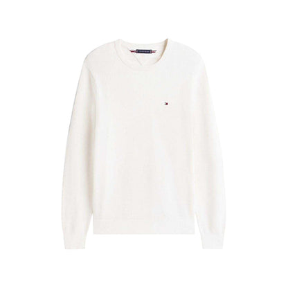 Ivory - Front - Tommy Hilfiger Mens Jumper