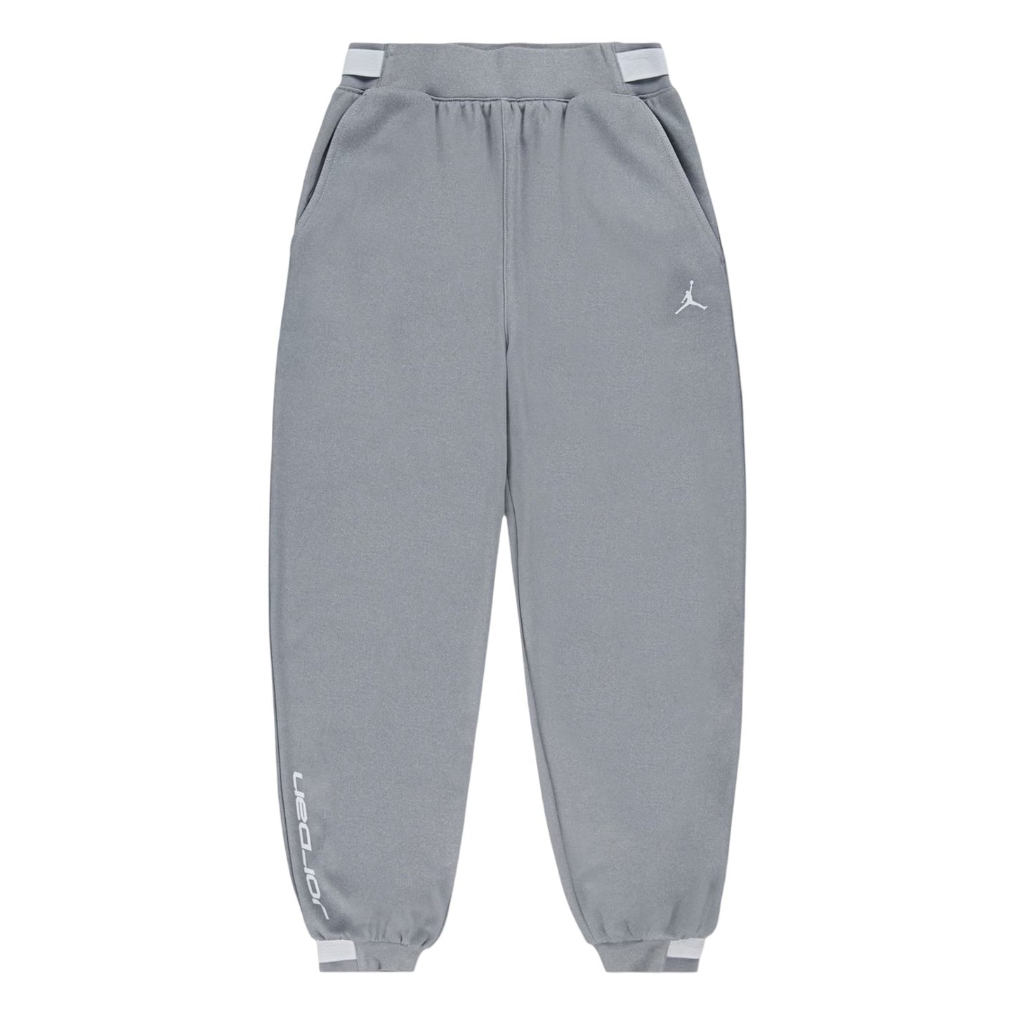Grey - Front - Nike Childrens-Kids Air Jordan Fleece Logo Slim Joggers