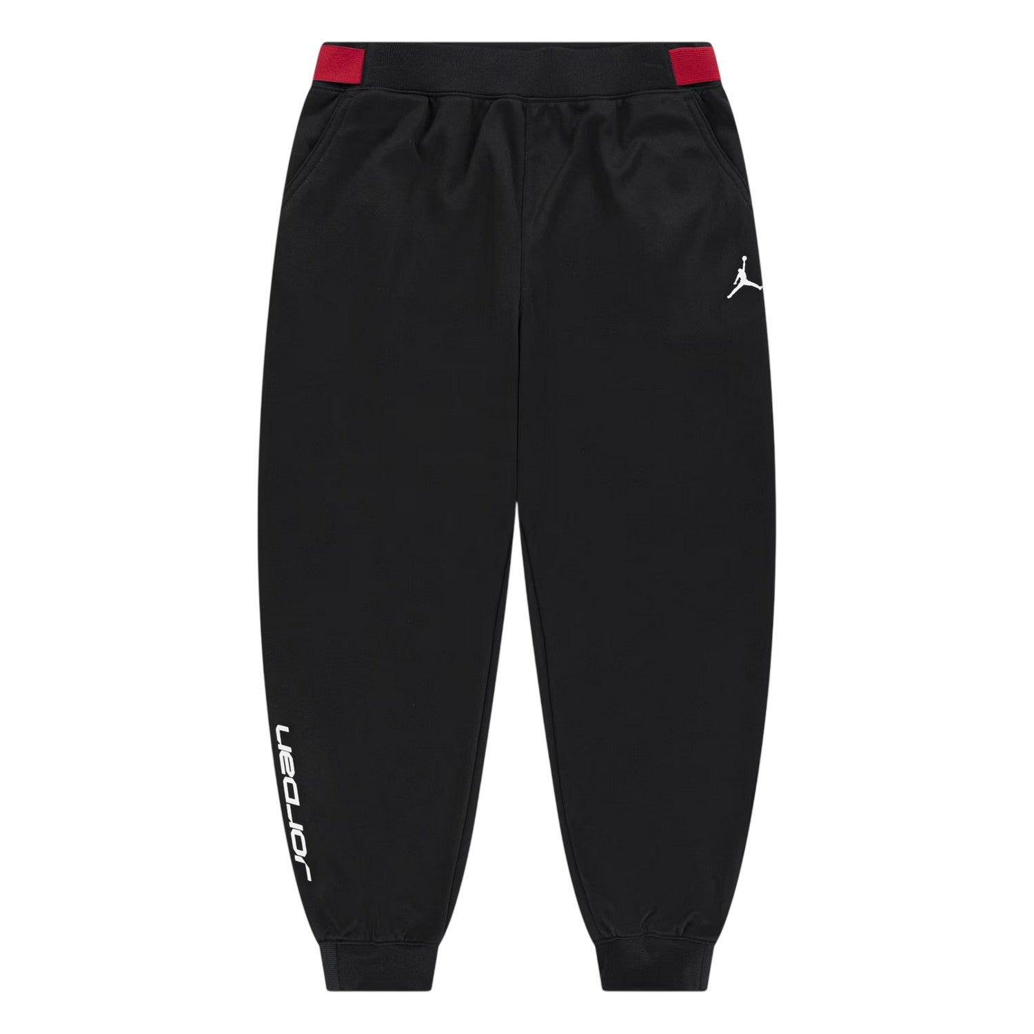 Black - Front - Nike Childrens-Kids Air Jordan Fleece Logo Slim Joggers