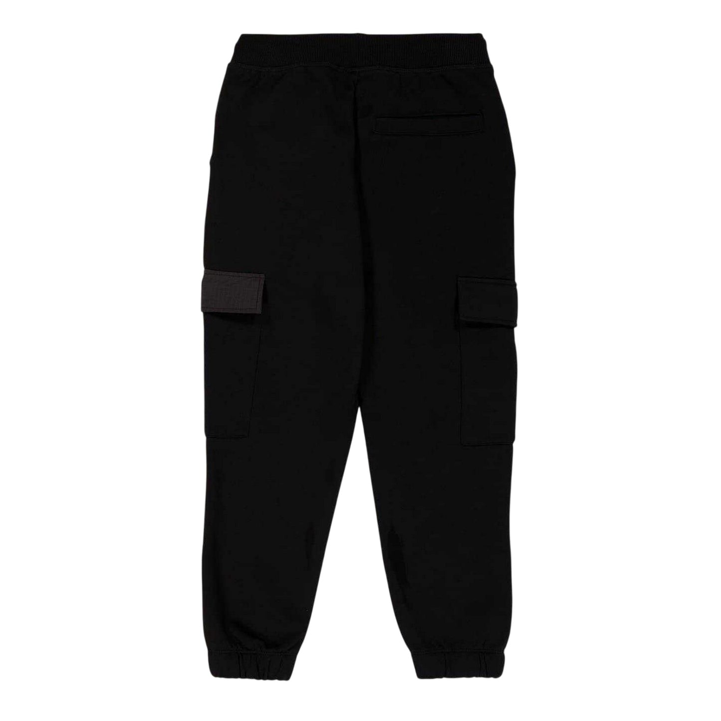 Black - Back - Hugo Childrens-Kids Patch Flap Pocket Regular Jogging Bottoms