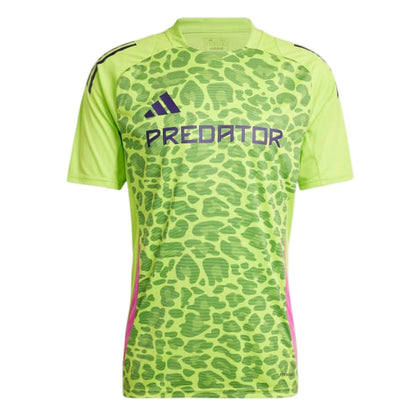 Green - Front - Adidas Mens Predator Generation Leopard Print Goalkeeper Jersey