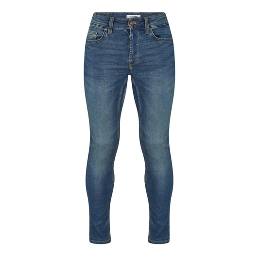 Blue - Front - Only Mens Denim Slim Jeans