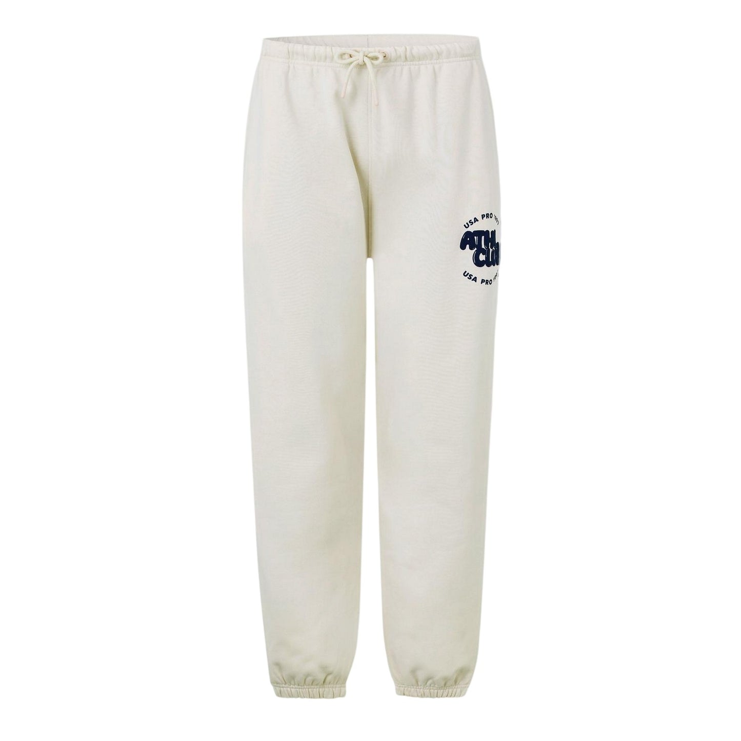 Cream - Front - USA Pro Womens-Ladies Logo Joggers