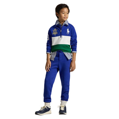 Azure - Lifestyle - Ralph Lauren Childrens-Kids Ribbed Cuff Slim Joggers