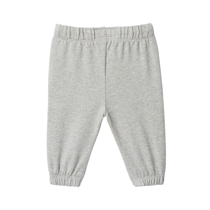 Grey - Back - Calvin Klein Baby Embroidered Logo Jogging Bottoms