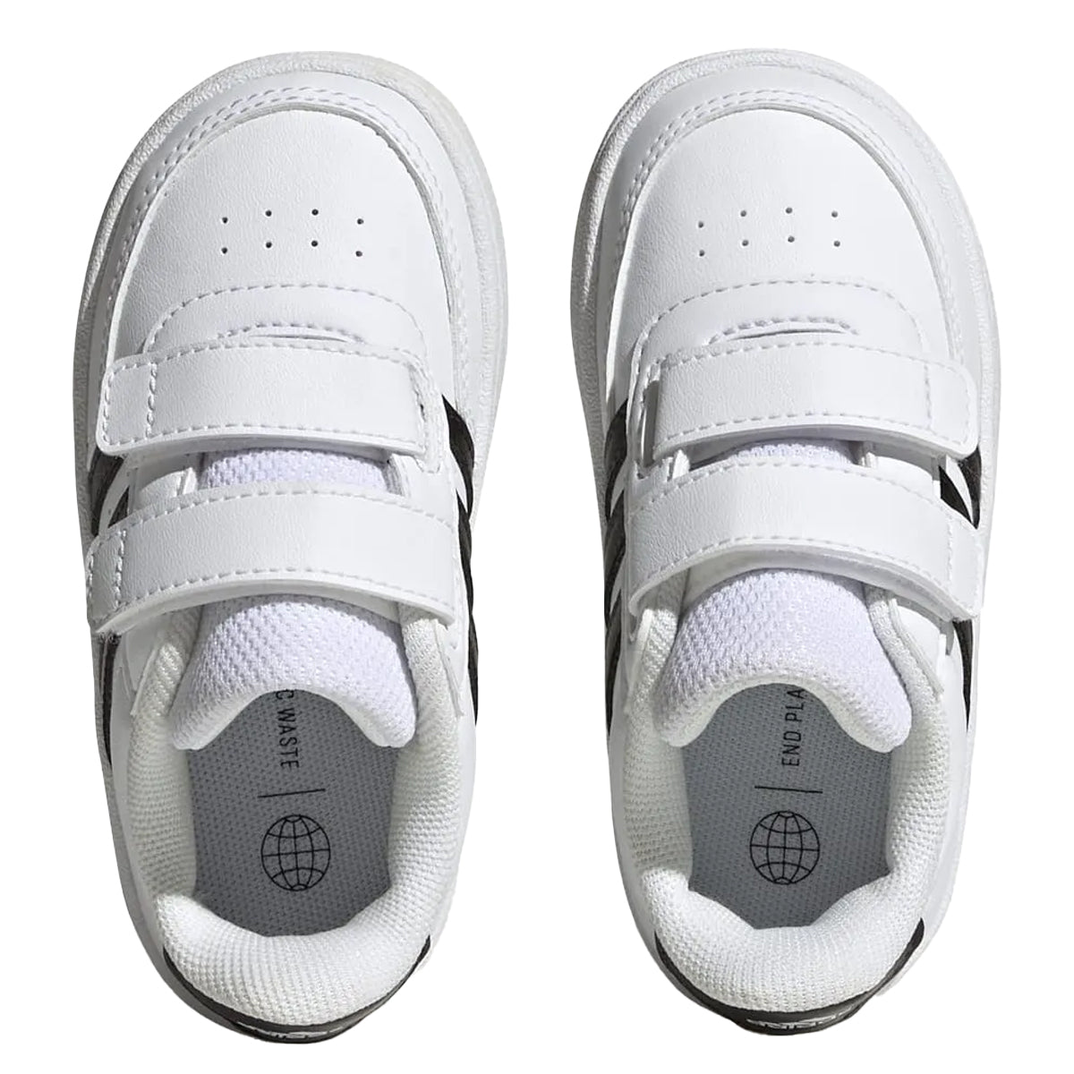 White-Black - Lifestyle - Adidas Childrens-Kids Breaknet 2.0 Synthetic Leather Court Shoes